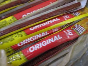 lot 171 image: 12 Slim Jims Original Beef Sticks...