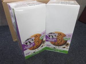 lot 200 image: 2- 12 pks 4 oz Lenny & Larrys Oatm...