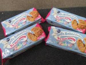 lot 242 image: 4- 9.53 oz Pks Pillsbury Funfetti S...