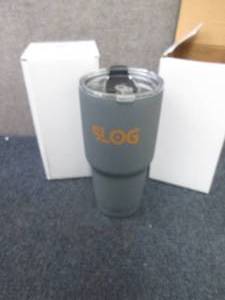 lot 257 image: 2 each Slog Coffee Mug Tumbler 30 O...