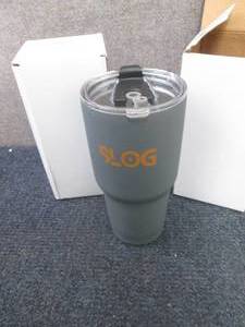 lot 259 image: 2 each Slog Coffee Mug Tumbler 30 O...