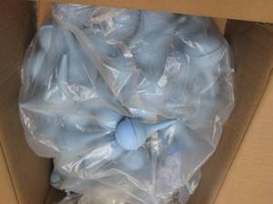 lot 307 image: Box of Blue 2 oz SuctionIrrigation...