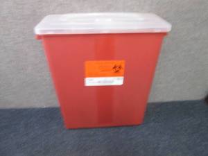 lot 317 image: Case of 12 Medegen Stackable Sharps...