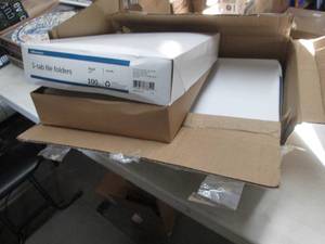 lot 356 image: 3- 100 ct Office Depot Legal 3 Tab ...