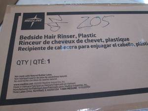 lot 394 image: Medline Bedside Hair Rinse Tray Ret...