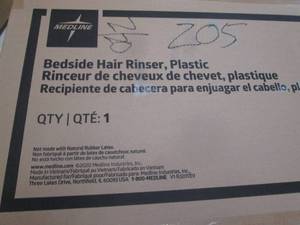 lot 395 image: Medline Bedside Hair Rinse Tray Ret...