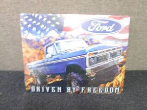lot 457 image: Metal Ford Truck Sign 16x12.5 inche...