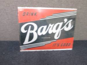 lot 459 image: Metal Barqs Sign 16x12.5 inches...