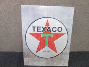 lot 461 image: Metal Texaco Sign 16x12.5 inches...