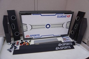 lot 5 image: EA Sports 2 in1 Air Hockey Pool Table with Accessories...
