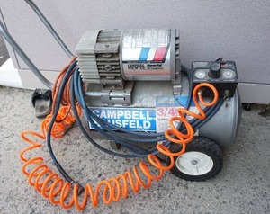 lot 13 image: Campbell Hausfeld MT500104AJ 34 HP Portable Power Pal Air Compressor with a GE Motor...