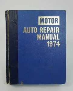 lot 38 image: Ephemera Antique Vintage Retro Automobile Service Station 1974 MOTOR Auto Repair Manual Hard Cover Book