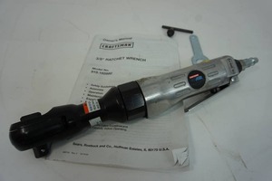 lot 91 image: Garage Shop Hand Tools Craftsman 38 Pneumatic  Air Drive Ratchet Wrench...