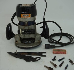 lot 95 image: Garage Shop Power Hand Tools Vintage Sears Craftsman Commercial Router 1HP 25K RPM #315.17370...