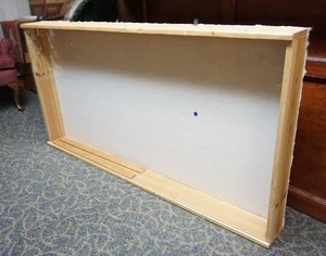 lot 127 image: Tabletop or Wall Mount Enclosed Display Case with Sliding Plexiglass DoorWindow Perfect to ShowOff Your Collection of Swords Etc.