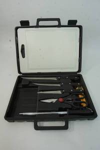 lot 144 image: Unique Swords Knives Machetes Knife Sets for the Collector Hunter-North American Fishing Club Set