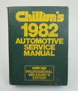 lot 105 image: Ephemera Garage Automobile Collectible 1985 Chiltons Automobile Service Manual Hardcover Book...