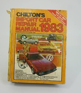 lot 111 image: Ephemera Garage Automobile Service Station Collectible 1983 Chiltons Auto Repair Manual for American Cars from 1975-1983 Hardcover Book..