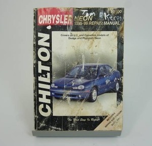 lot 113 image: Ephemera Garage Automobile Service Station Collectible 1999 Chiltons Auto Repair Manual for Chrysler Dodge and Plymouth NEON from 1995-1999 Softcover Book..