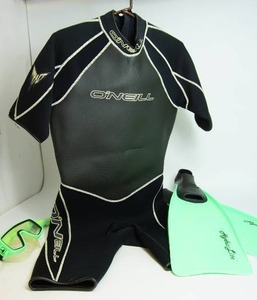 lot 119 image: ONeill Shorty Scuba Snorkeling Neoprene Wet Suit Womans Large Black Etc.