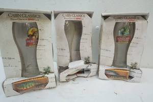 lot 51 image: Rapala beer glasses with lures