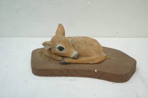 lot 92 image: baby fawn statue