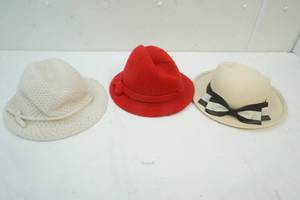 lot 102 image: 3 Vintage Hats