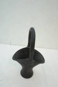 lot 107 image: Black Ceramic Vase