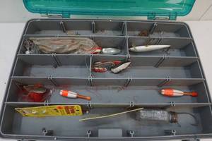 lot 133 image: Fishing Tackle Organizer with tackle