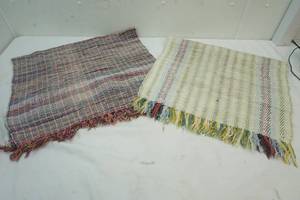 lot 158 image: 2 Colored Rag Rugs