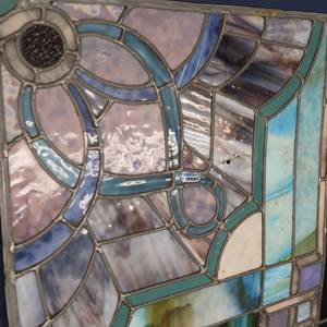 STAINED GLASS PANEL 24 X 24