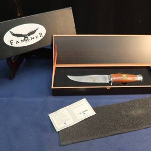 NEW FALKNER BUFFALO BILL BOWIE KNIFE IN CASE
