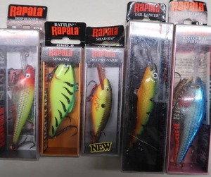 RAPALA BRAND NEW IN BOX LOT OF 5