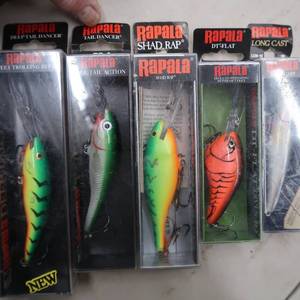 RAPALA NEW IN BOXES LOT OF 5