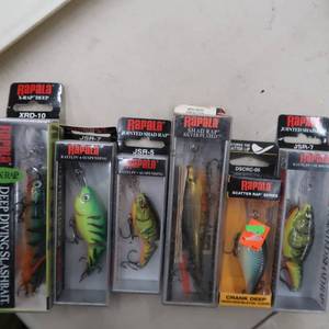 RAPALA NEW IN BOX LOT OF 6