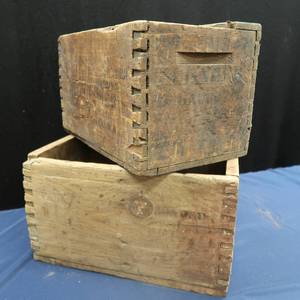 VINTAGE WOODEN CRATES WINCHESTER