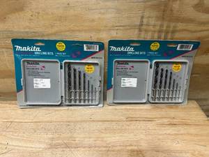 MAKITA Lot of 2- Ultrafast 7 Piece Drill Bit Sets