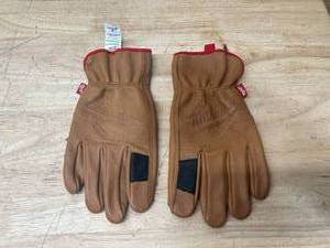 MILWAUKEE Goatskin Leather Work Gloves- Large