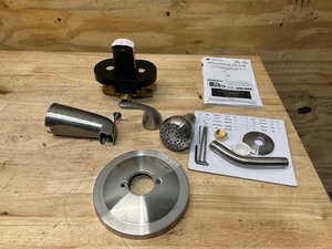 GLACIER BAY Builders Single-Handle 1-Spray Tub and Shower Faucet in Brushed Nickel (Valve Included)