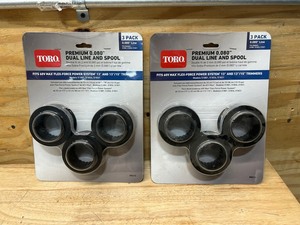 TORO Lot of 2 Packs of- 0.080 in. 60V 13 in. and 15 in. Flex-Force Trimmers Replacement Spool (3 Per Pack)