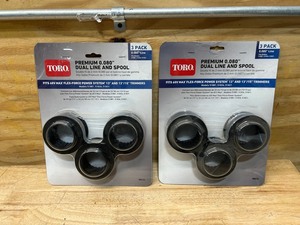 TORO Lot of 2 Packs of- 0.080 in. 60V 13 in. and 15 in. Flex-Force Trimmers Replacement Spool (3 Per Pack)