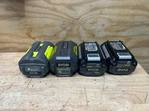 RYOBI Lot of 4- 40V Batteries