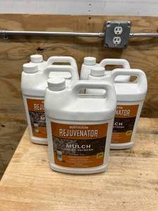 RUST-OLEUM Lot of 5 Gallons of- Mulch Color Refresher- Brown
