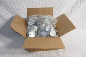lot 7 image: Set of 15 4-Pack Steel Furniture Lifting Levelers with 1.25 Plastic Base Cover
