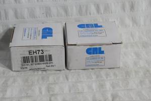 lot 8 image: Set of 2 CRL Brushed Nickel Small Set Screw Hinge for 14 to 516 Glass