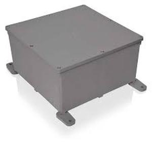 lot 69 image: Carlon 8 in. x 8 in. x 4 in. Gray PVC Junction Box