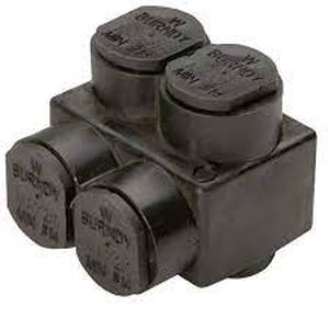 lot 76 image: BURNDY Black Dual-Rated Unitap Mechanical Connector, 1-Pack