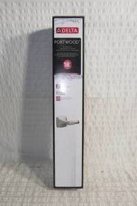 lot 115 image: Delta Portwood 18 in. Wall Mount Towel Bar Bath Hardware Accessory in Brushed Nickel