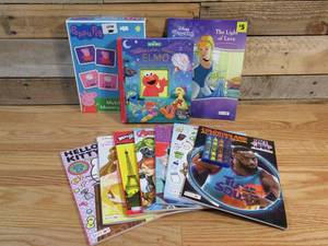 lot 13 image: Lot of Books, Coloring Books & Board Game