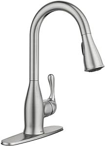 lot 25 image: MOEN Kaden Single-Handle Pull-Down Sprayer Kitchen Faucet with Reflex and Power Clean in Spot Resist Stainless